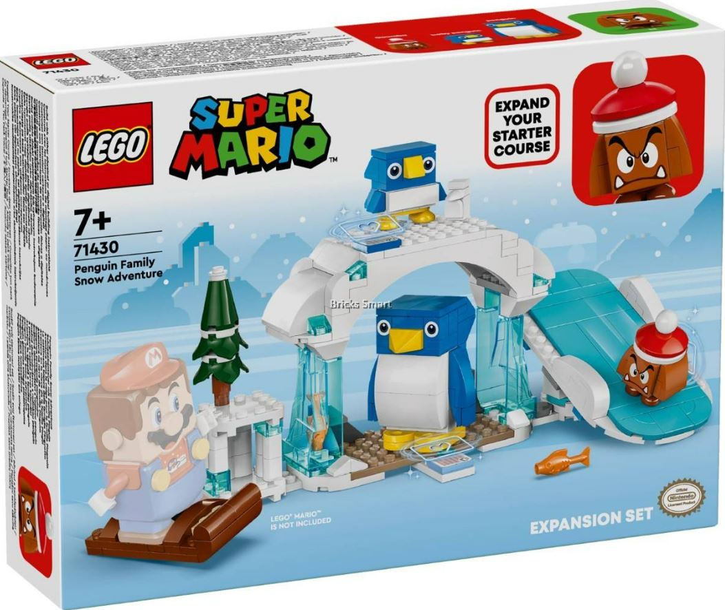 LEGO SUPER MARIO 71430 Penguin Family Snow Adventure Expansion Set 228 pieces